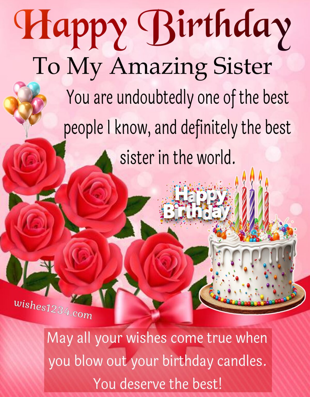 80+ Happy Birthday Sister Messages, Wishes, And Quotes