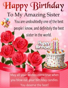 80+ Happy Birthday Sister Messages, Wishes, and Quotes