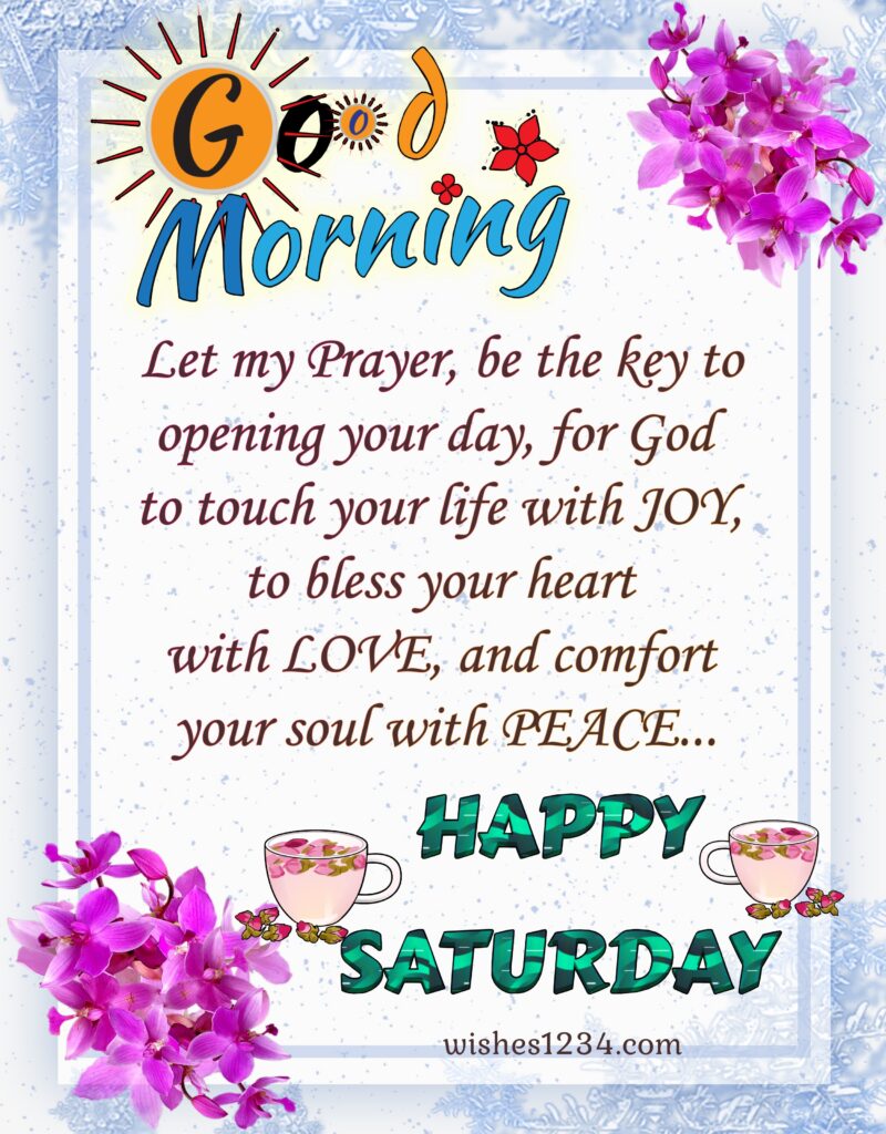 Saturday blessings image.