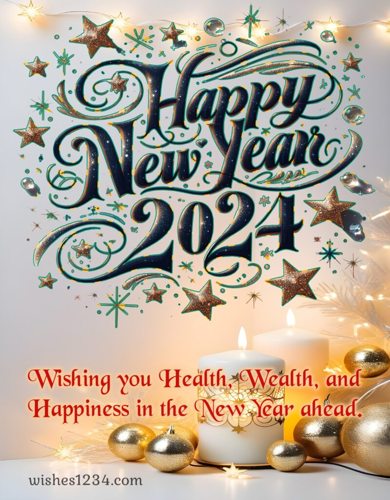 Happy New Year 2024 image with best wishes.