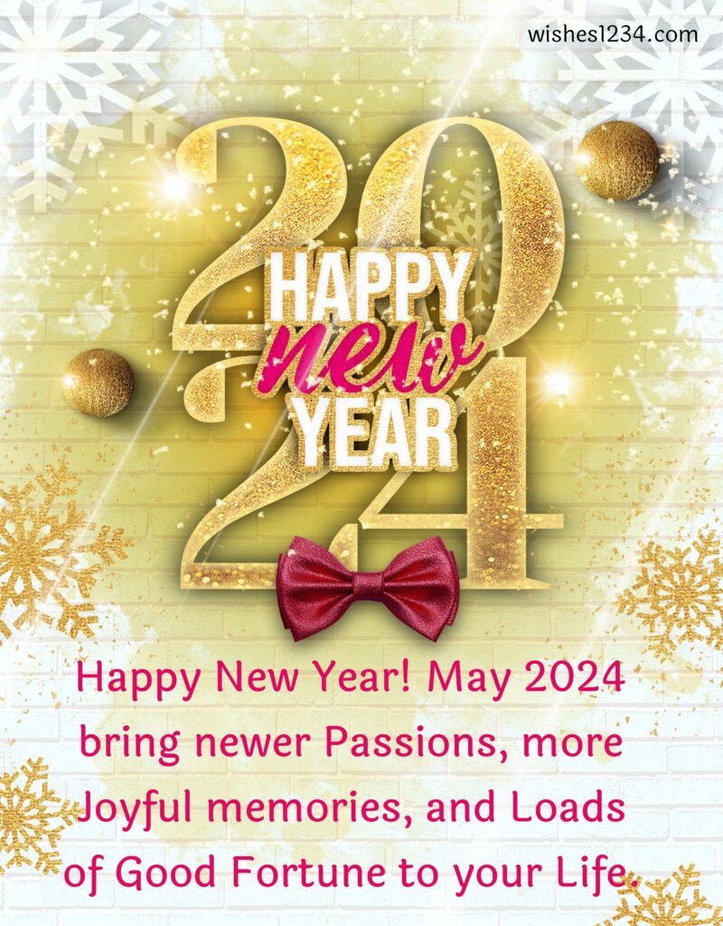 Happy New Year beautiful message with image.