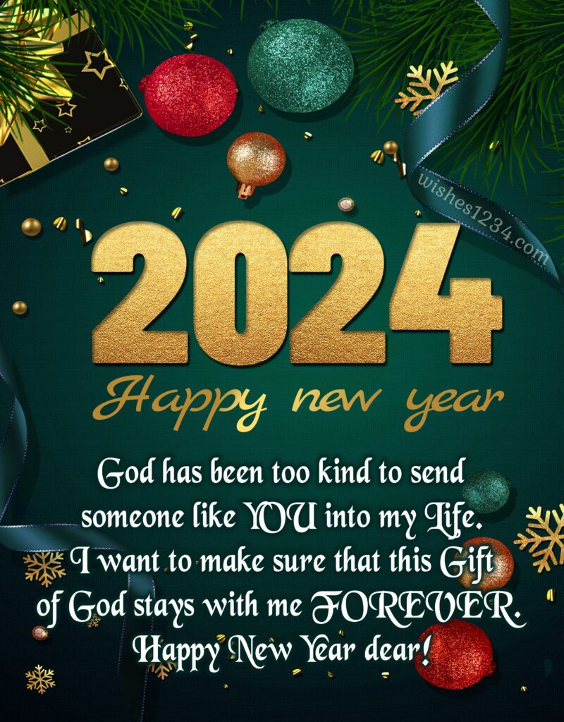 Happy New year message for Love.
