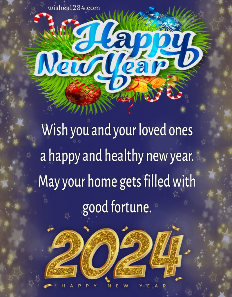 Happy new year greeting for friend.