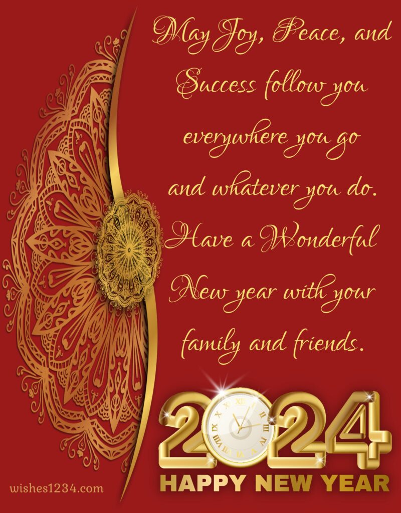 New year message image.