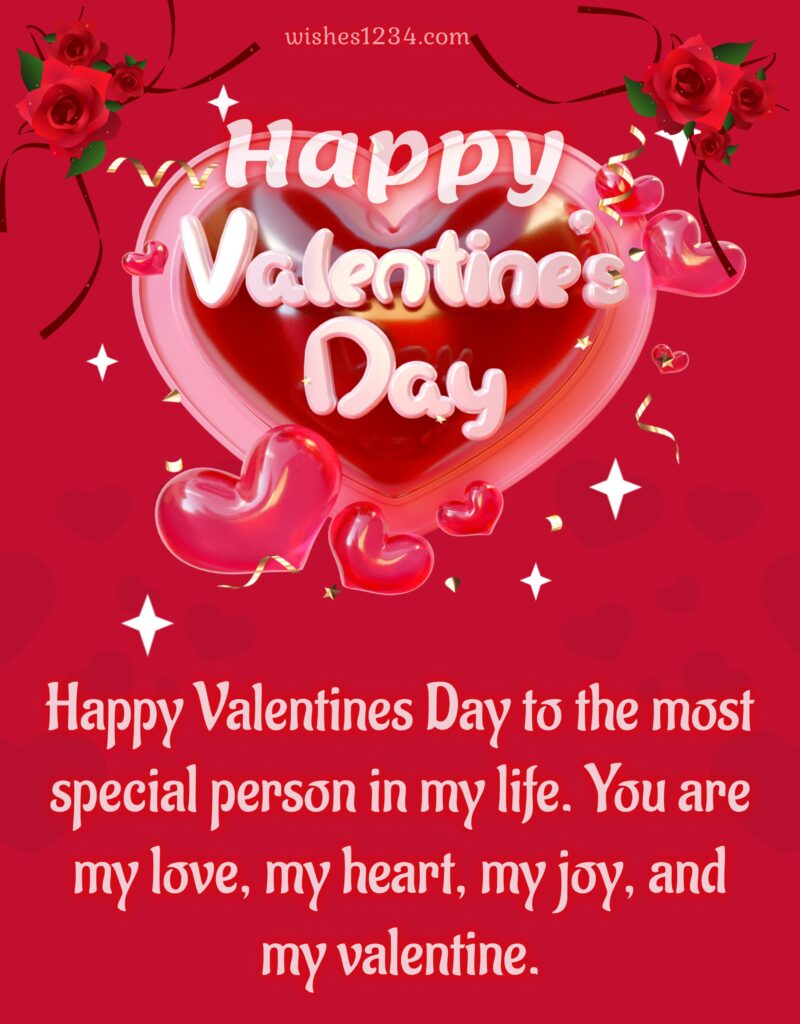 Valentines day message.