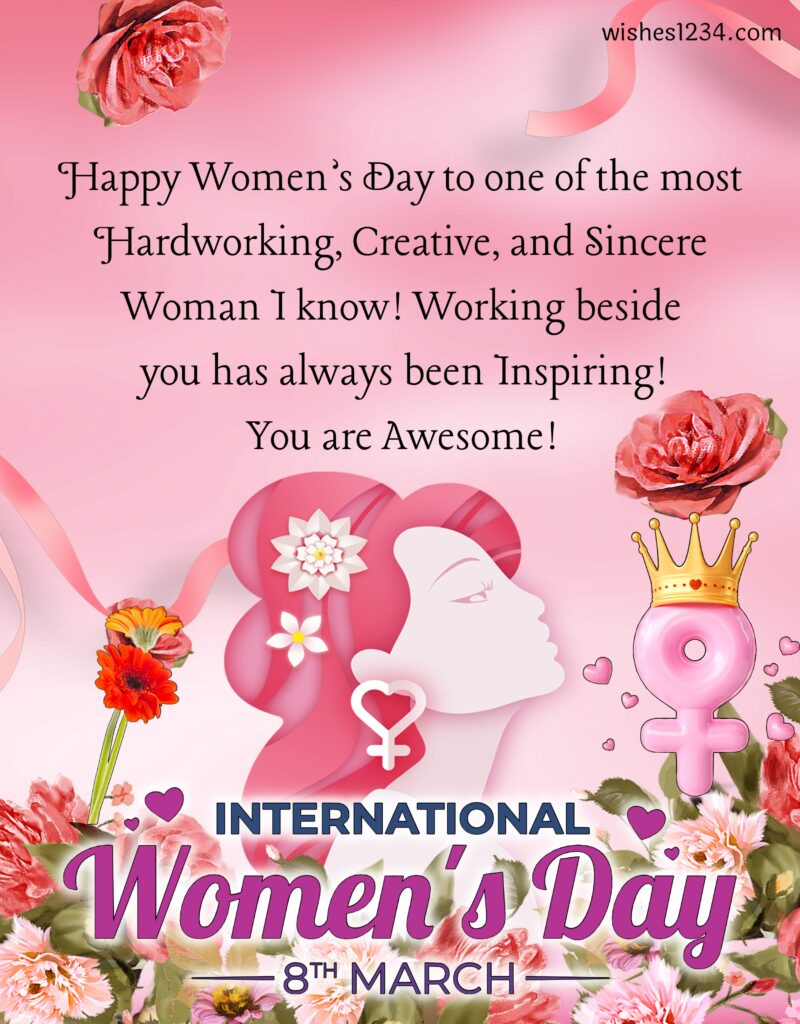 Happy Womens day wishes to Colleague.