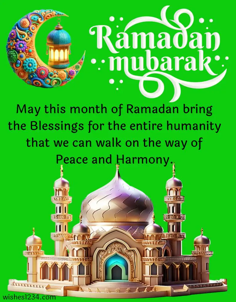 Ramadan greetings for community.