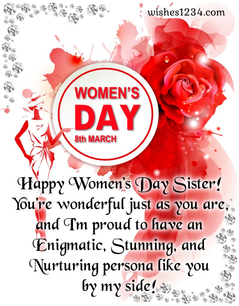 Womens day image with beautiful quote.