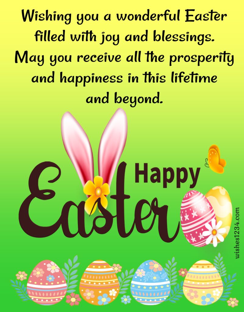 Happy easter wishes image.