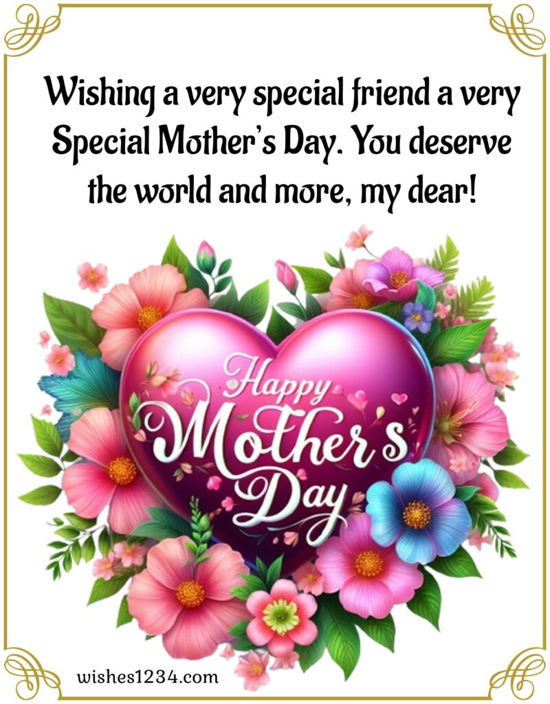 Happy Mothers day wishes with image.