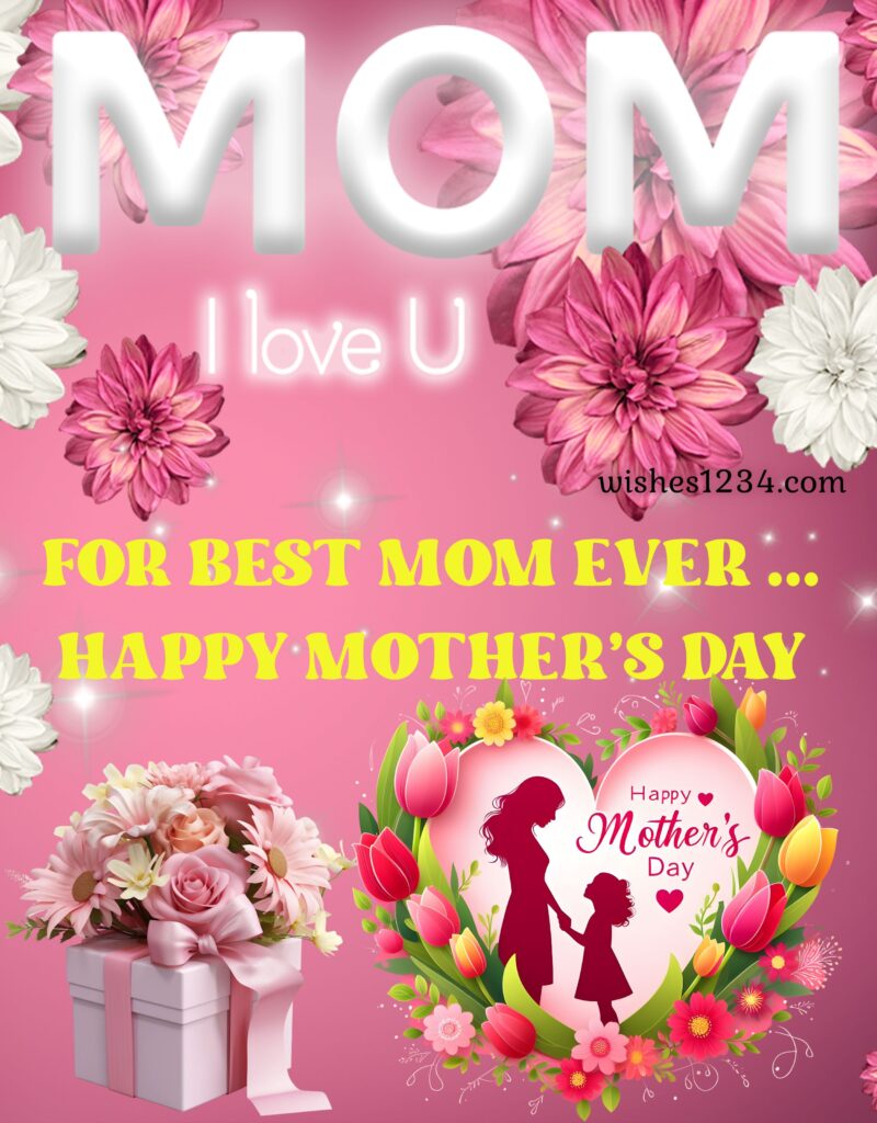 I love you mom image with beautiful quote.