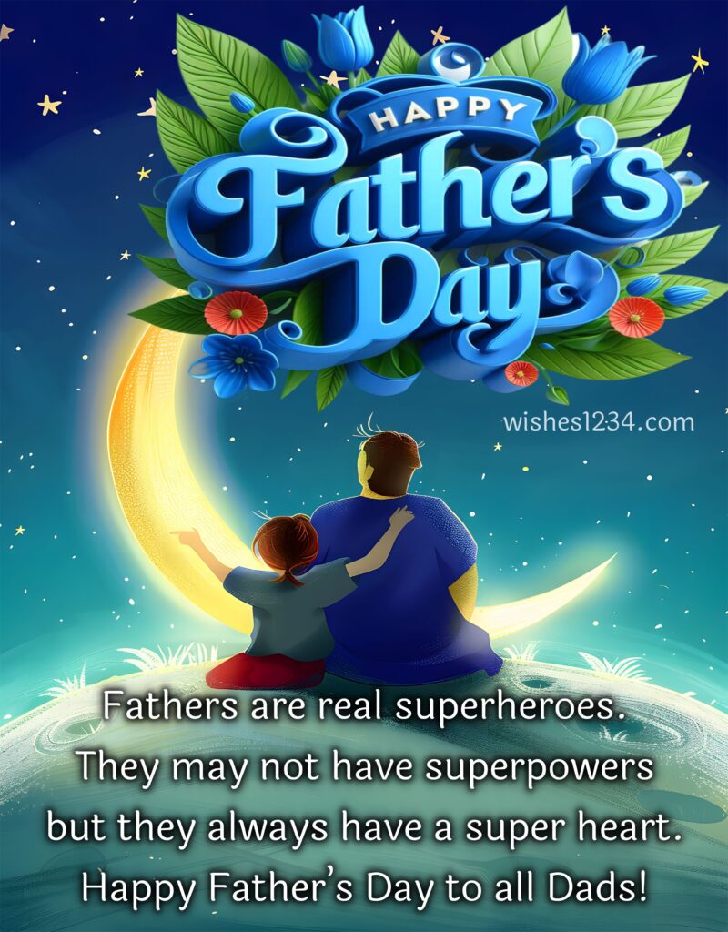 Father's Day image with beautiful background.