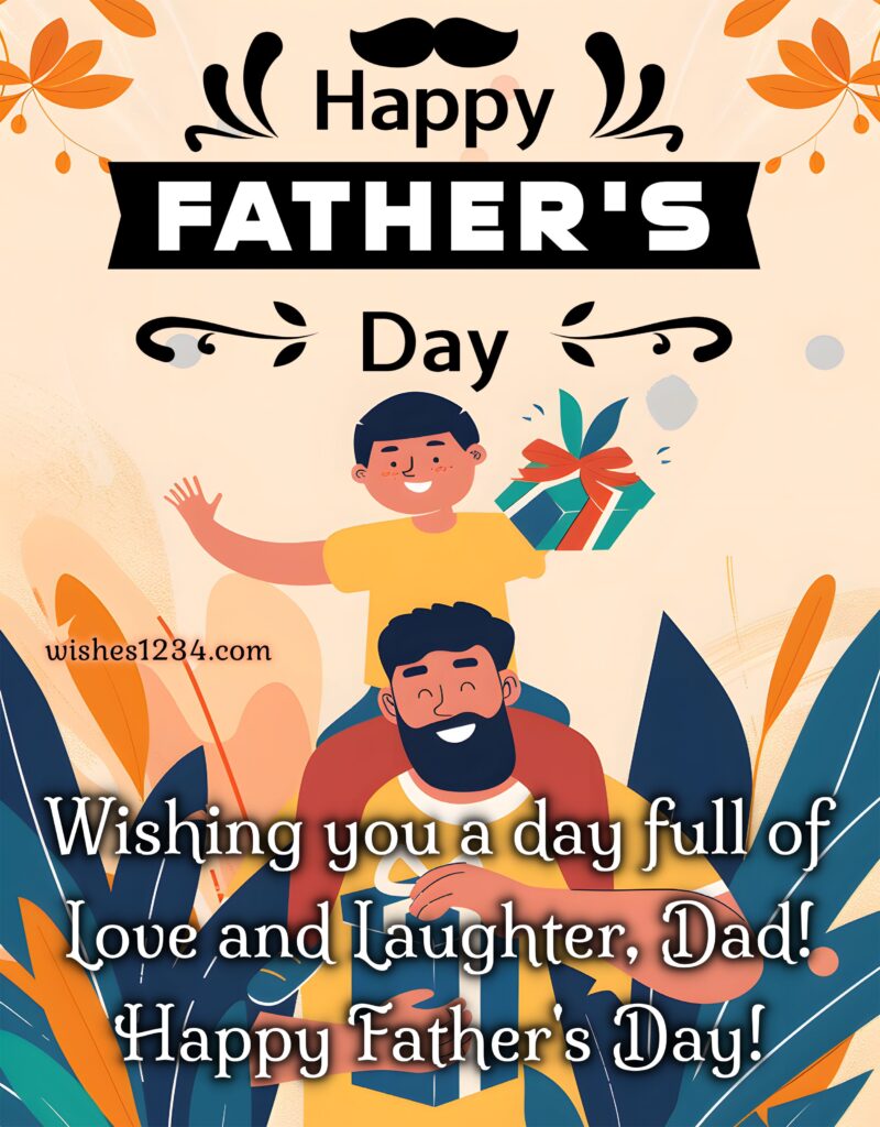 Happy Father's Day image with father and son.