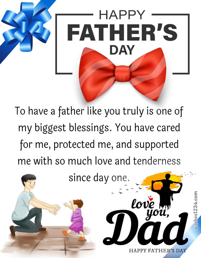 Happy Fathers day greeting.
