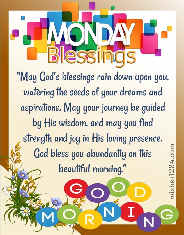 Monday Blessings Quotes Prayers with Images