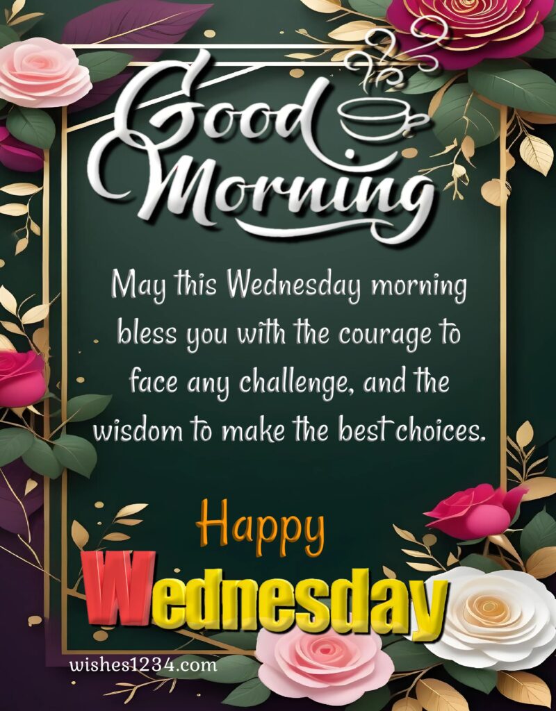 Wednesday blessings image.
