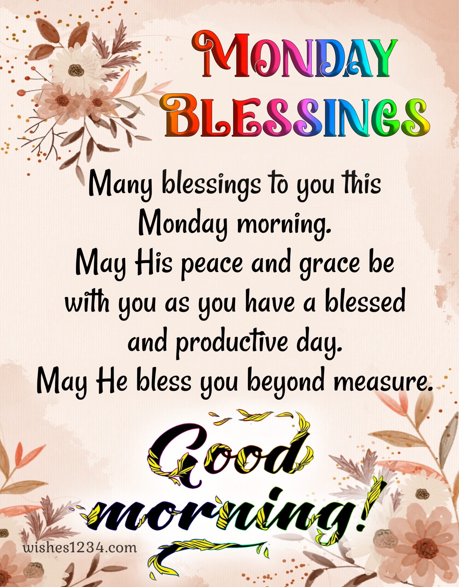 Happy Monday Blessings Archives Wishes1234