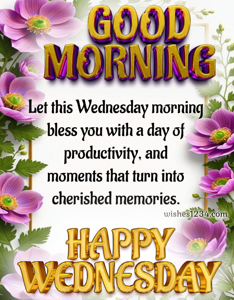 Message for Good Morning Wednesday.