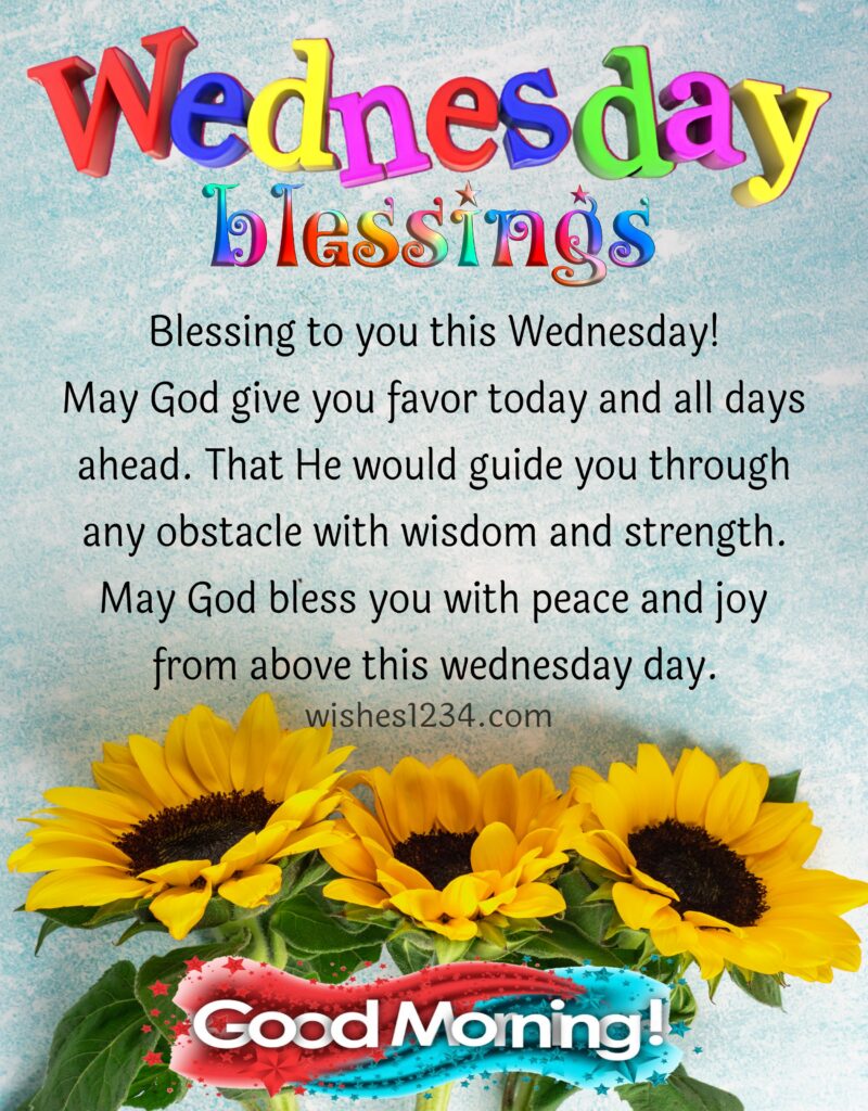 Wednesday blessings image.