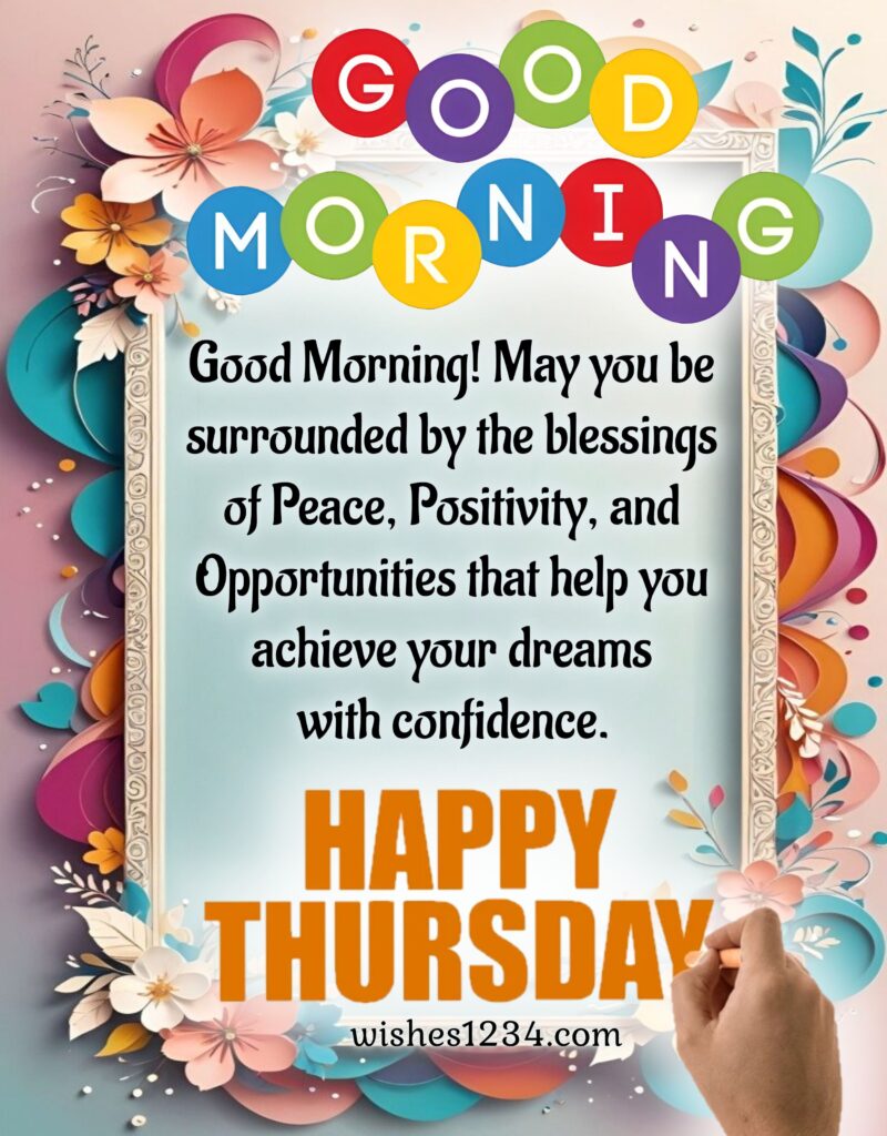 Good Morning Thursday Message.