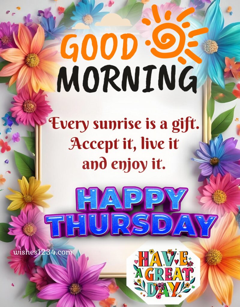 Good Morning Thursday with image.