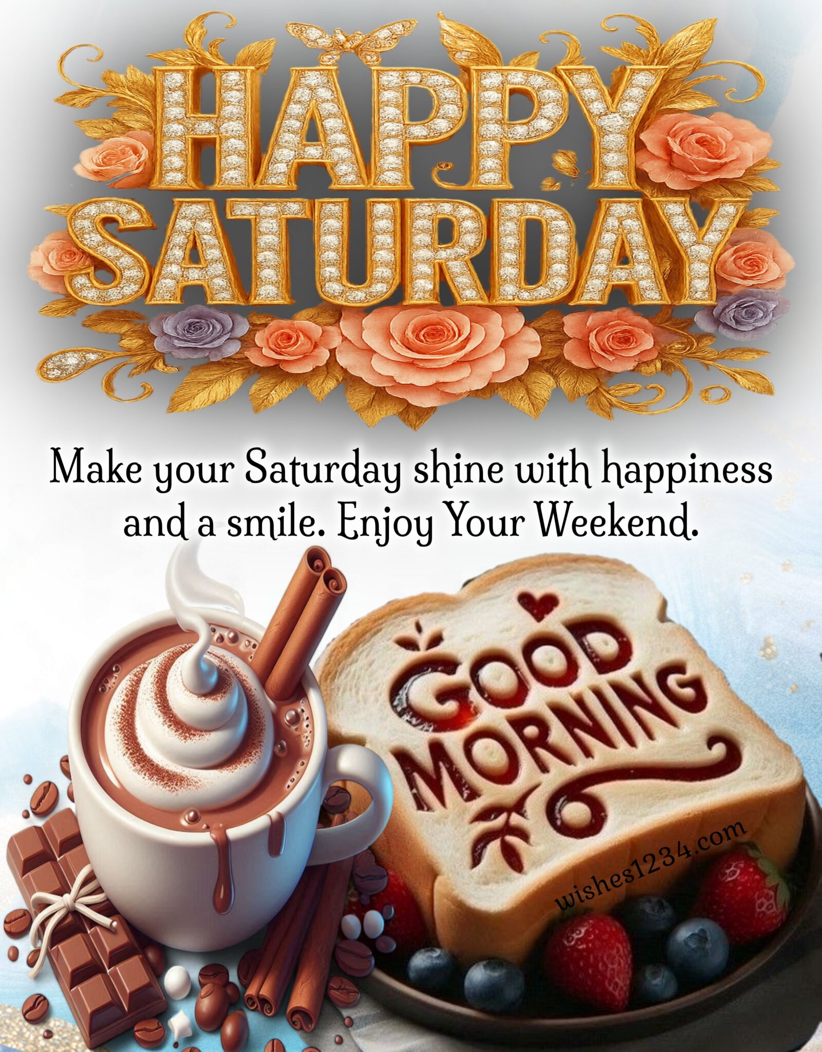 Happy Saturday: 50  Quotes Wishes Greetings and Messages with Images