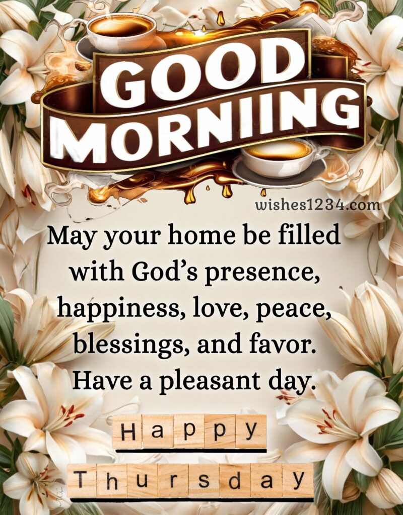 Happy Thursday Quote on beautiful image.