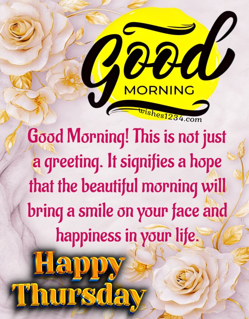 Happy Thursday wishes with images.