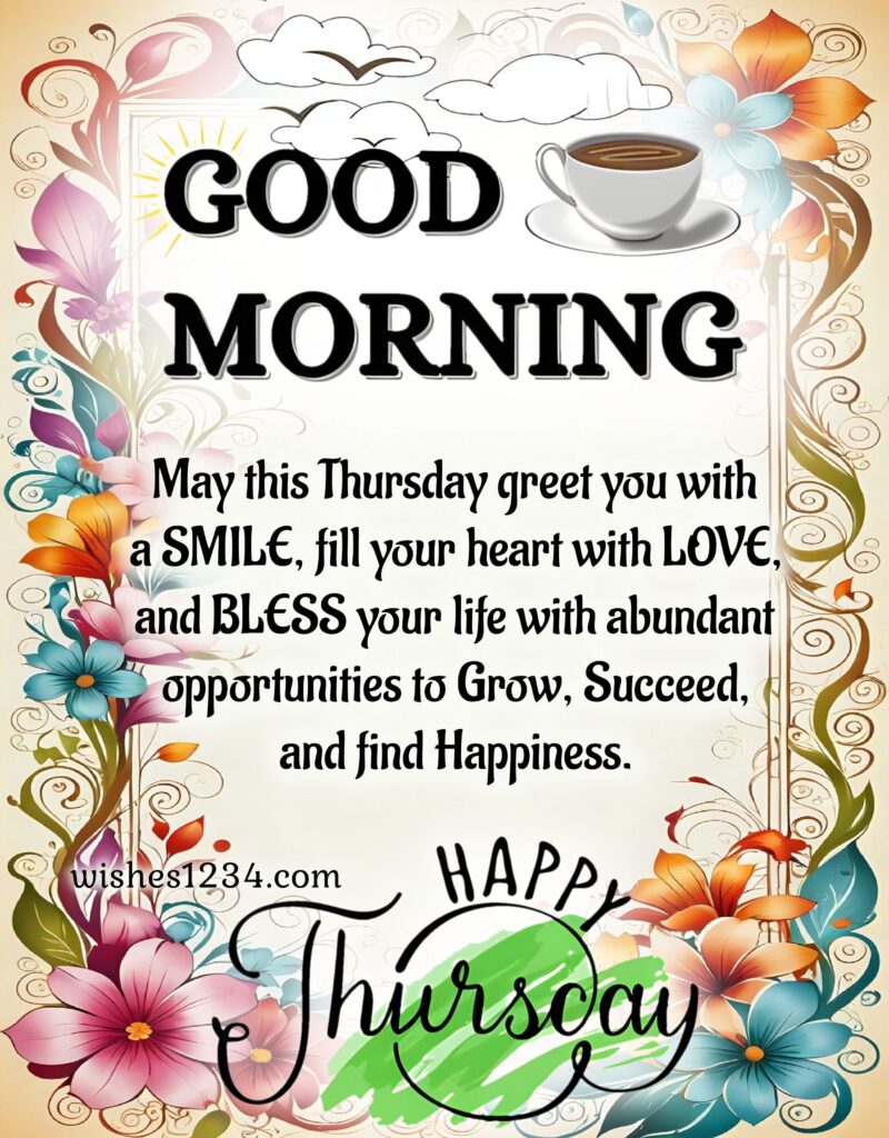 Thursday Blessings with beautiful Image.