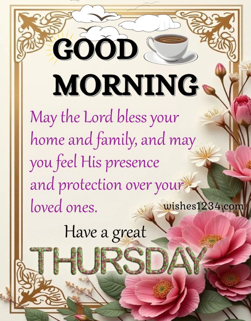 Thursday greetings image.