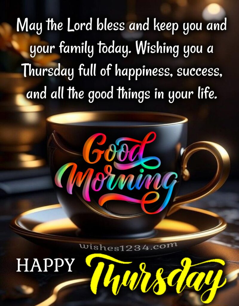 Thursday greetings with image.