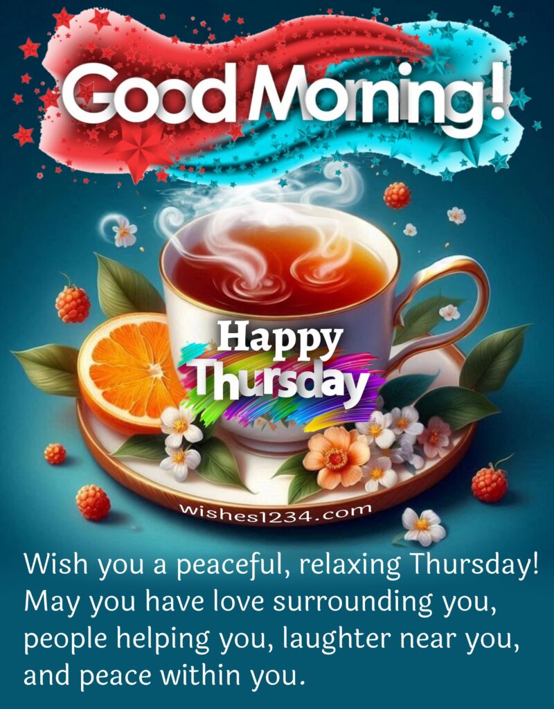 Thursday message with image.