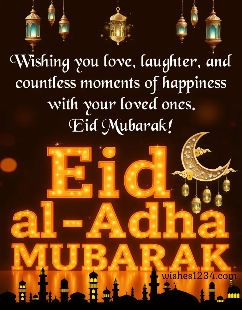Eid Mubarak Message with image.