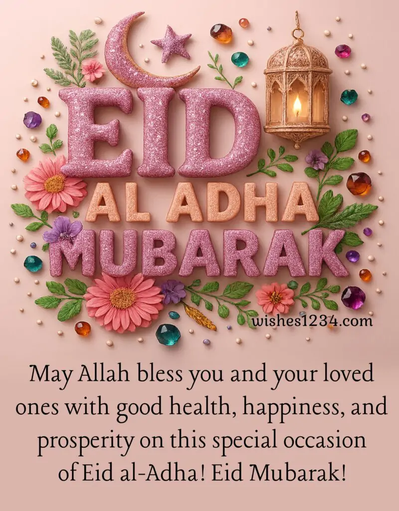 Eid Mubarak image with quotes.