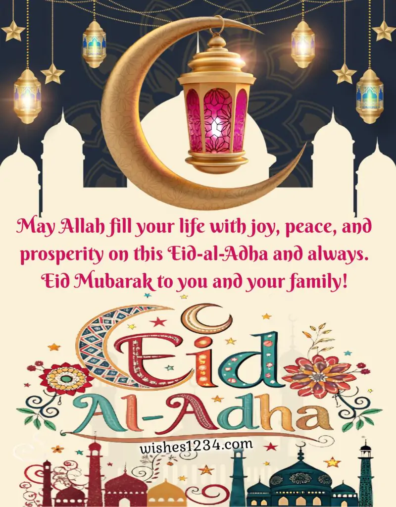 Eid al Adha greetings.