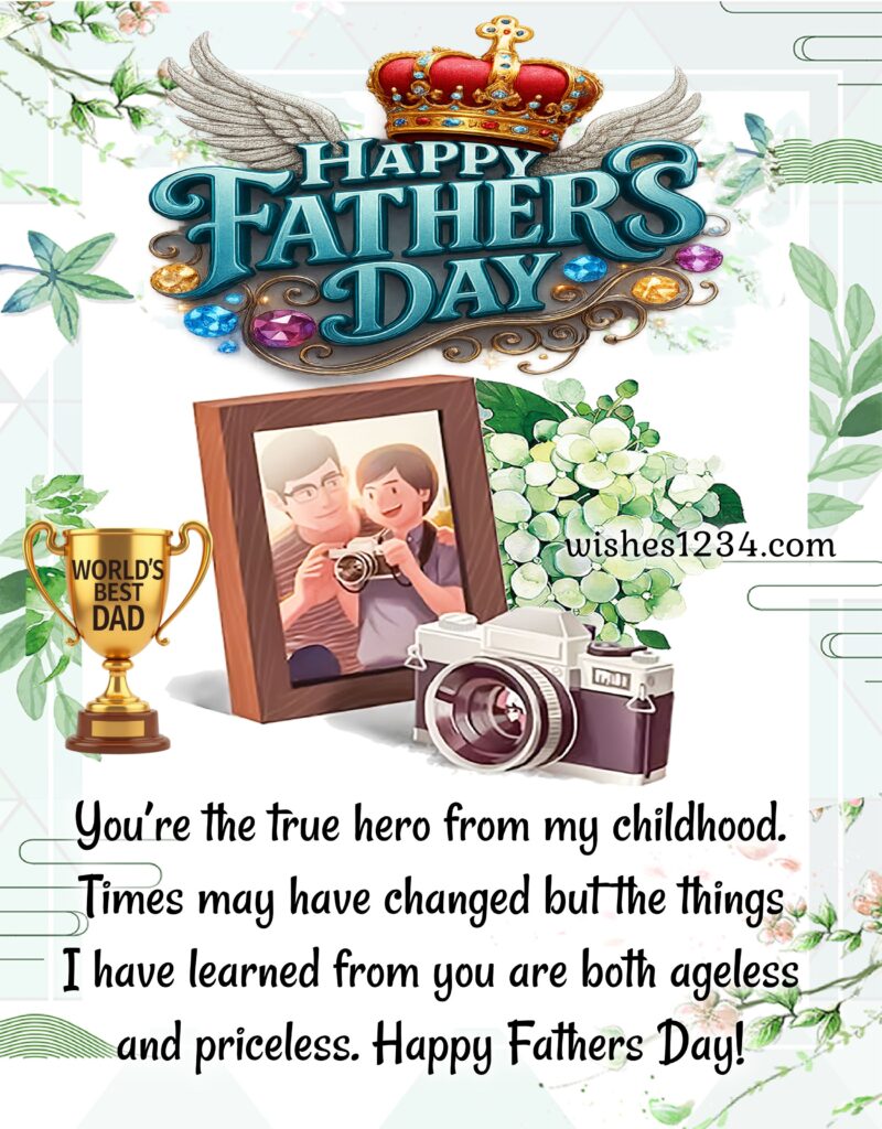 Father's Day Quotes with beautiful image.