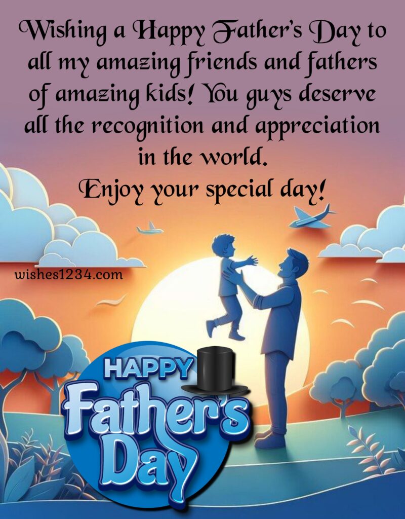 Happy Father's Day image with quotes.