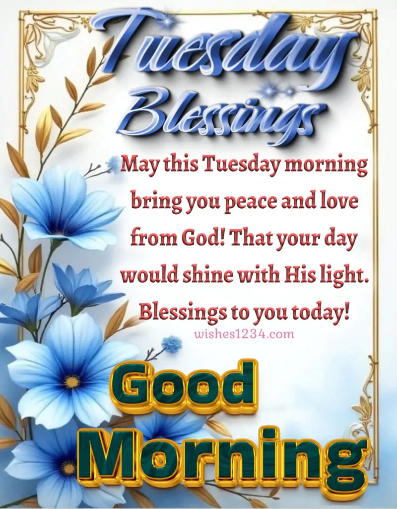 Happy Tuesday Blessings with image.
