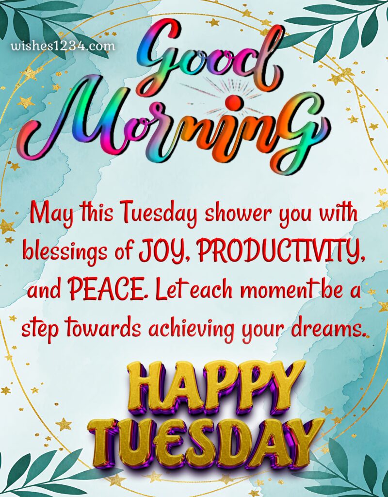 Tuesday Morning Quotes with image.