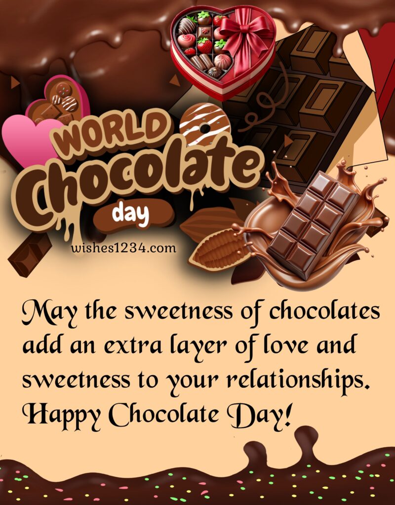 Chocolate Day wishes with image.