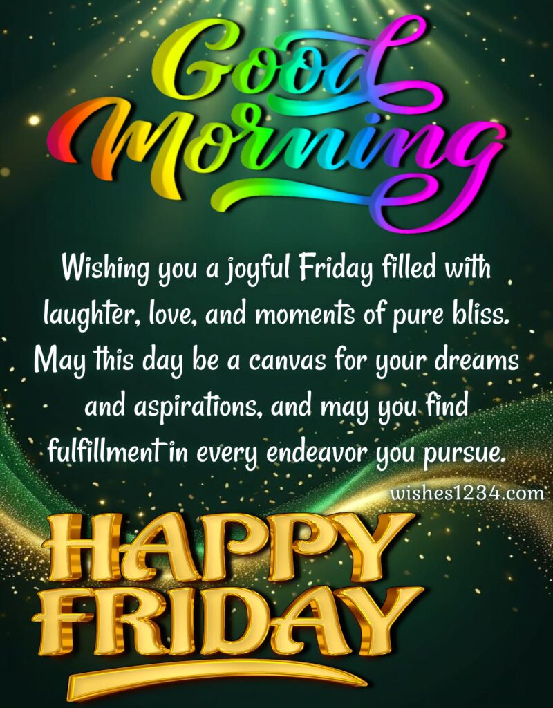 Good Morning Friday blessings.