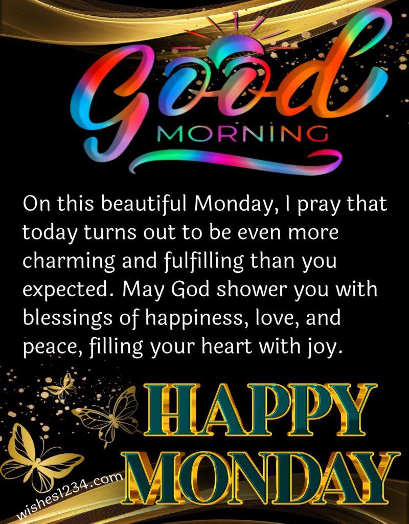 Good Morning Monday greetings.