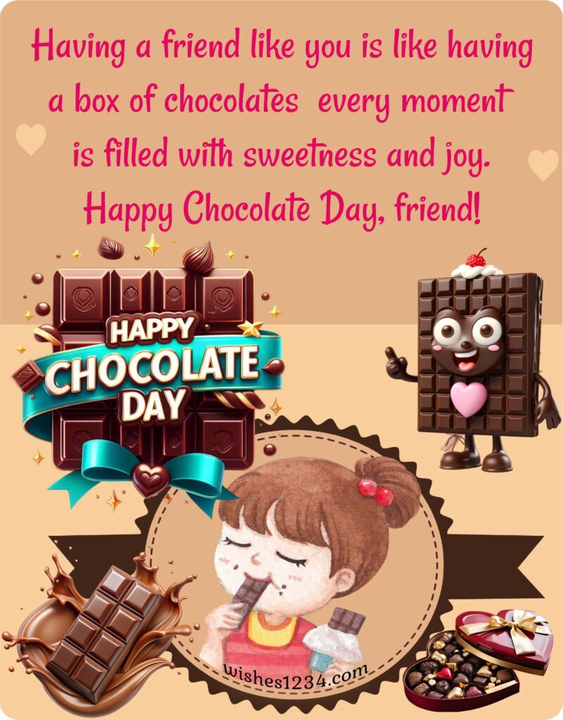 Happy Chocolate Day for Friends.