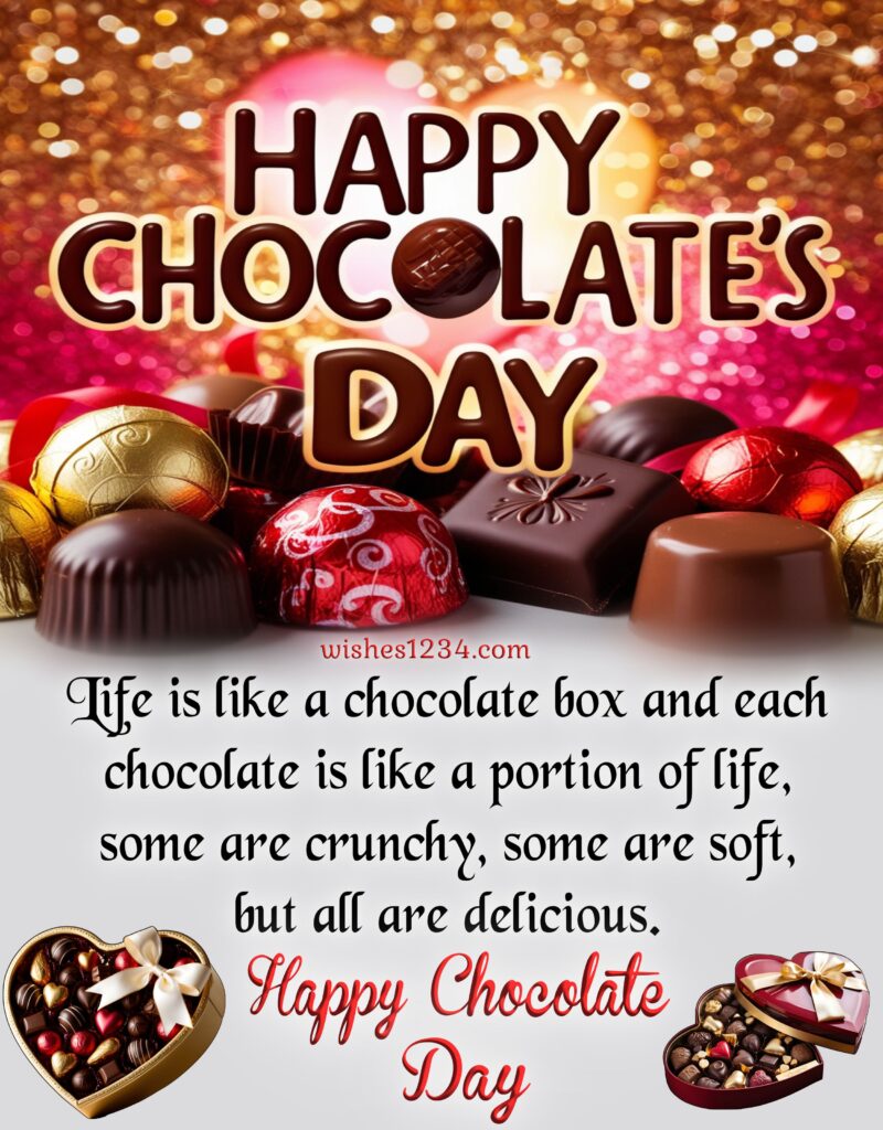 Happy Chocolate Day wishes image.