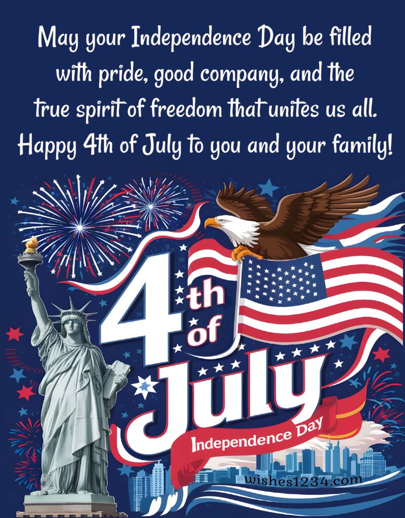 Happy Fourth July wishes.