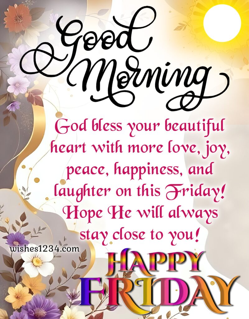 Happy Friday image with quotes.