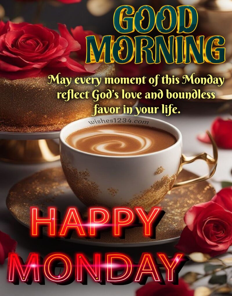 Happy Monday Blessing image.