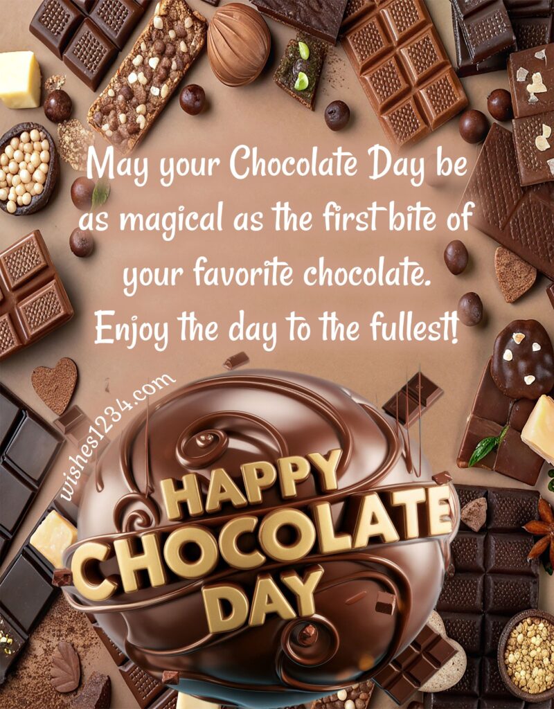 Happy World Chocolate Day wishes.