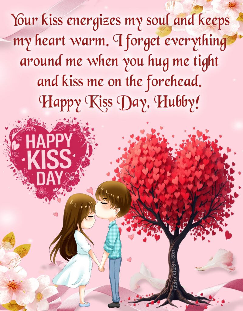 Kissing Day Wishes for Husband