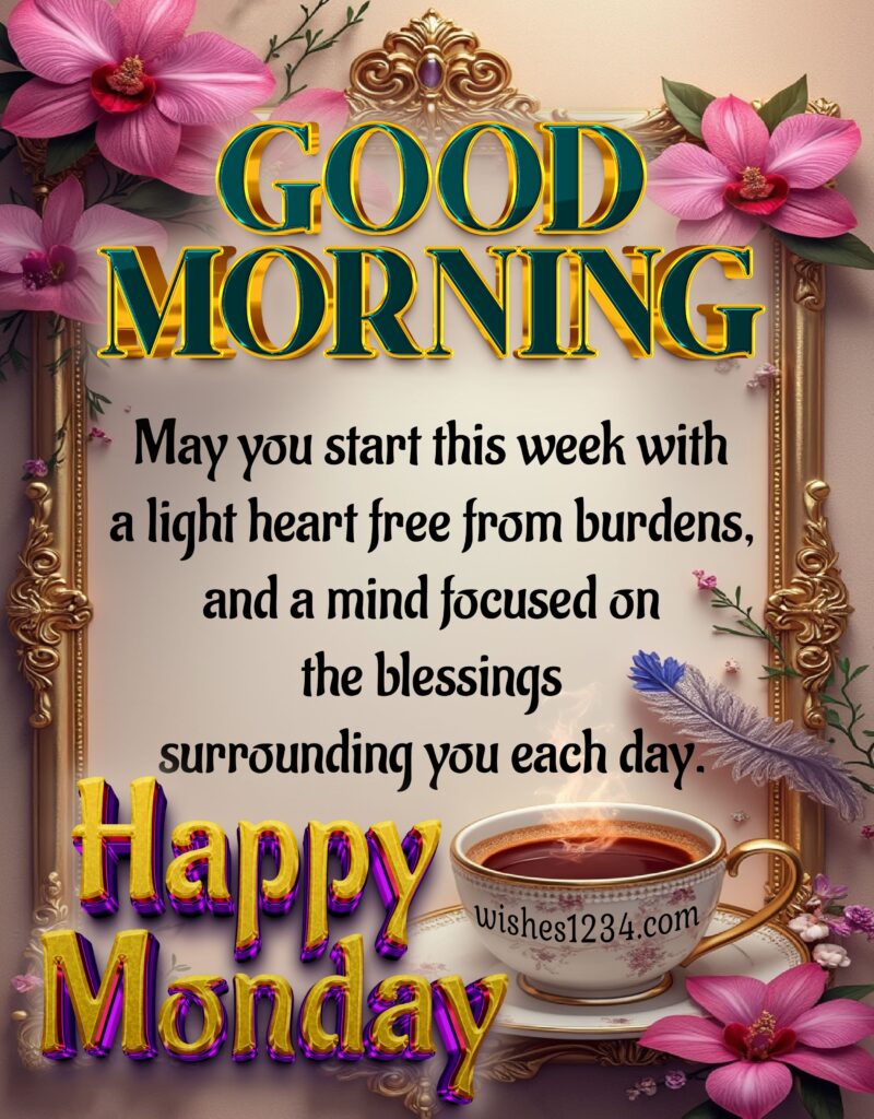 Monday Morning Quotes with Blessings.